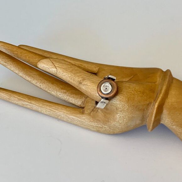 Silver and Copper ring SZ 6.5 - One of a kind handmade by Colorado artist - Picture 2 of 6